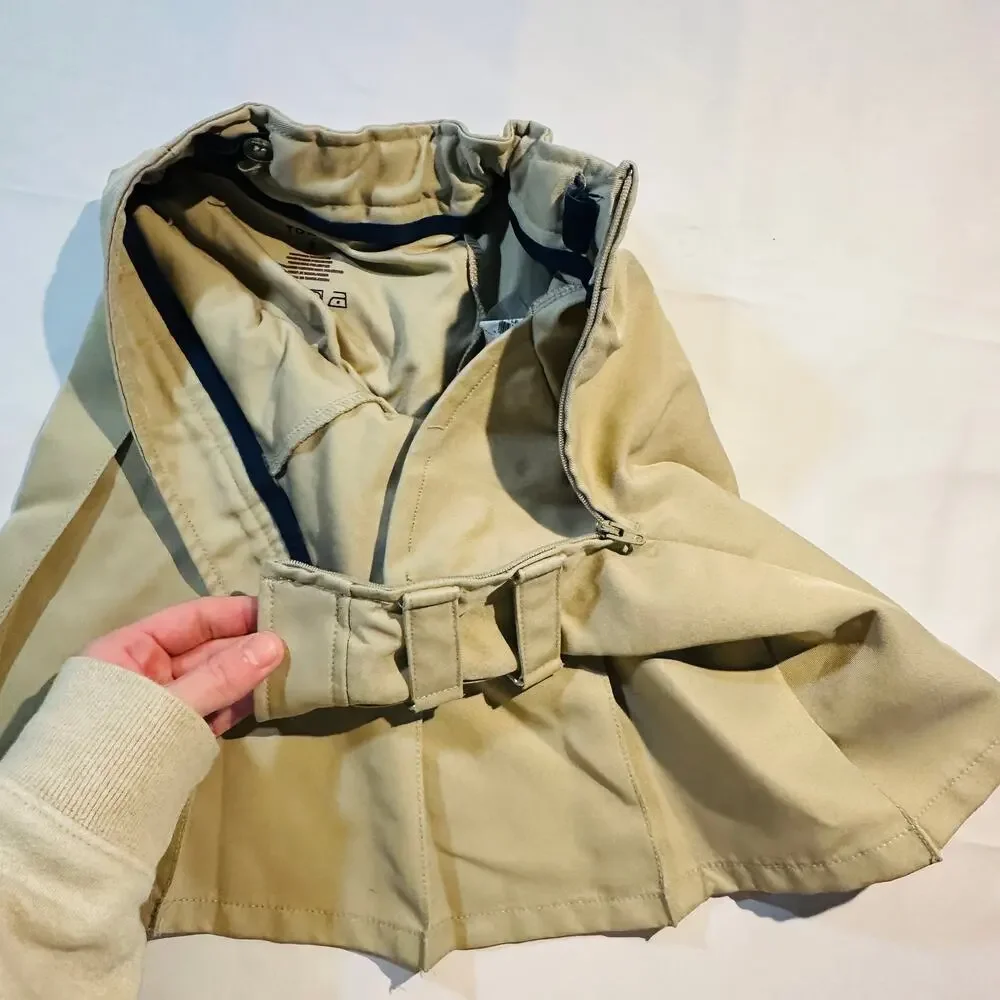 French Toast School Uniform Khaki Adjustable Pleated Two Tab Scooter Skort Sz 8